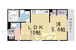 ユアメゾンセレーネ 1LDKの間取図画像