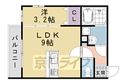 レーブ亀岡 3階/-