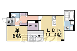 (仮称)ベルリードMillesime 寺町 1LDKの間取図画像
