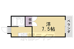 OKマンション 1Kの間取図画像
