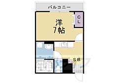フィオーレ1 1Kの間取図画像