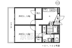 レオパレスプリオール東山II 1階/102