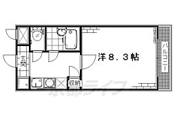 カントリーベア 1Kの間取図画像