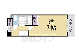レジデンス99 1Kの間取図画像