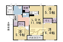 シャーメゾン・クニッテル 2階/-