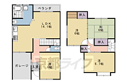 大枝沓掛町10−114貸家