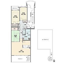 ガーデンズ綱島コートステージ 3LDKの間取図画像