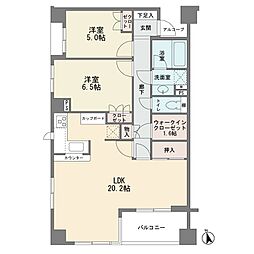 ステイツ仲町台 2SLDKの間取図画像