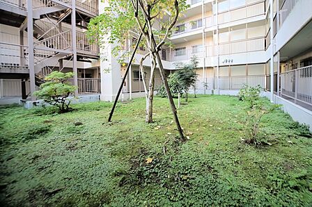 マンションの敷地内には、植栽が施されております♪