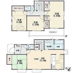 木曽西5丁目　一戸建て 4LDKの間取り