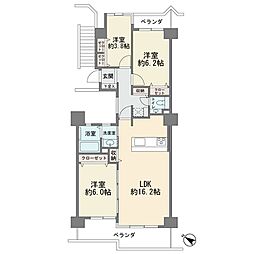 間取図画像 3LDK