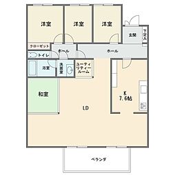 ヒルサイド久末1号棟 3LDKの間取図画像