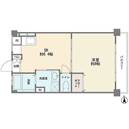1階部分の東向...