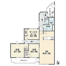 メイプル宮前平 3LDKの間取図画像