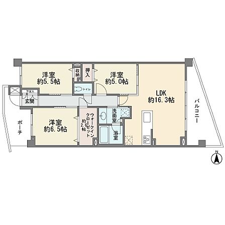 3LDK 間取り