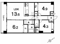 間取図画像 3LDK