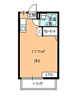 ハイツセゾン 203 ｜ 山口県下関市後田町4丁目（賃貸アパート1K・2階・17.71㎡） その2