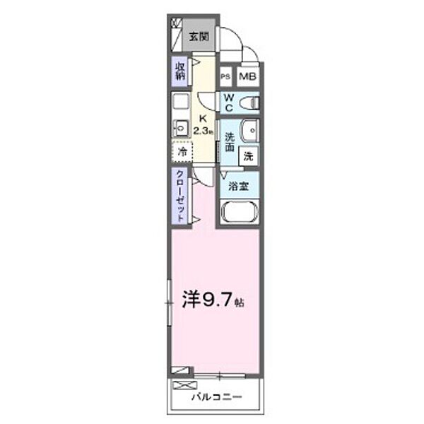 ルノン 203｜山口県下関市伊倉本町(賃貸アパート1K・2階・31.21㎡)の写真 その2