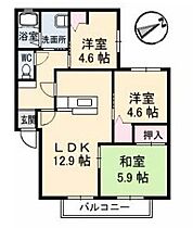 コート豊町 202 ｜ 山口県下関市川中豊町1丁目（賃貸アパート3LDK・2階・62.52㎡） その2