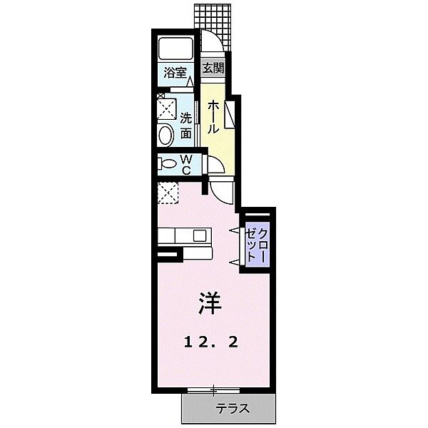 ガーデン・ヴィラＢ 102｜山口県下関市富任町6丁目(賃貸アパート1R・1階・33.15㎡)の写真 その2