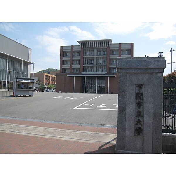 画像10:図書館「下関市立大学附属図書館まで1283ｍ」