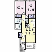 プロムナード秋根Ａ 102 ｜ 山口県下関市秋根上町2丁目（賃貸アパート2LDK・1階・55.17㎡） その2