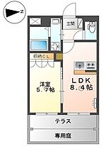 サンパレス 102 ｜ 山口県下関市長府松小田中町（賃貸アパート1LDK・1階・35.00㎡） その2