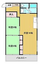 第一アネックスビル 302 ｜ 山口県下関市形山みどり町（賃貸マンション2LDK・3階・59.13㎡） その2