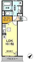 シャルマン彩II 207 ｜ 山口県下関市長府松小田本町（賃貸アパート1R・2階・30.94㎡） その2