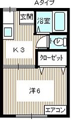 間取図画像 1K
