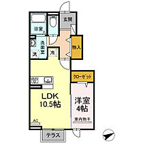 リベルテコート. 105 ｜ 山口県宇部市小松原町2丁目（賃貸アパート1LDK・1階・40.00㎡） その2