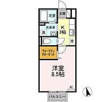 パストラル・コンフォート. 203 ｜ 山口県宇部市恩田町3丁目（賃貸アパート1K・2階・30.03㎡） その2