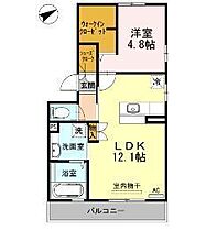 サウスヒルズ. 201 ｜ 山口県宇部市東新川町（賃貸アパート1LDK・2階・44.20㎡） その2