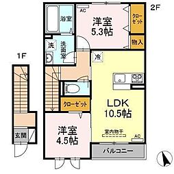 間取図画像 2LDK