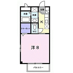 アネックスFA 1Kの間取図画像
