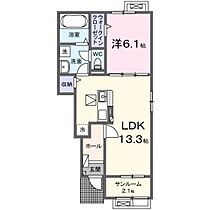 岩畠2丁目アパートＢ 104 ｜ 山口県防府市岩畠2丁目（賃貸アパート1LDK・1階・50.01㎡） その2