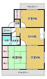 間取図画像 3DK