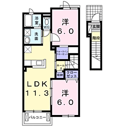 間取図画像 2LDK