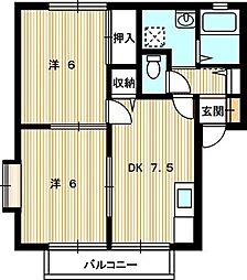 Raffine21 2DKの間取図画像