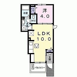 ベストハウス3A 1LDKの間取図画像