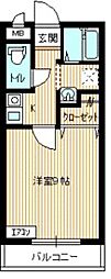 エル・ドラド2 1Kの間取図画像