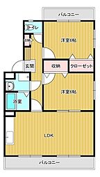 ユーミーSAVA 2LDKの間取図画像