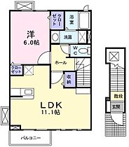 オールウェイズ蓮 201 ｜ 兵庫県三木市平田580-1（賃貸アパート1LDK・2階・46.09㎡） その2