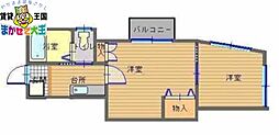 マイ・プログレス坂本 2Kの間取図画像