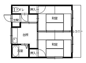 長崎県長崎市上小島2丁目（賃貸アパート2K・2階・34.00㎡） その2