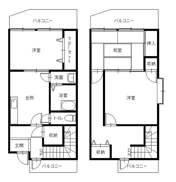 山口第5マンション ｜長崎県長崎市高平町(賃貸マンション3DK・2階・83.23㎡)の写真 その2