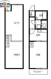 RIMハイツ 1Kの間取図画像