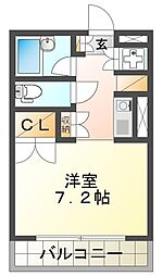 スチューデントマンション ワンルームの間取図画像