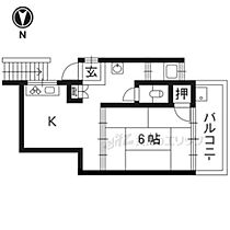 京都府京都市左京区吉田中大路町（賃貸アパート2K・1階・32.49㎡） その2