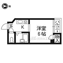 京都府京都市東山区古門通り花見小路東入る古西町（賃貸マンション1K・2階・16.20㎡） その2